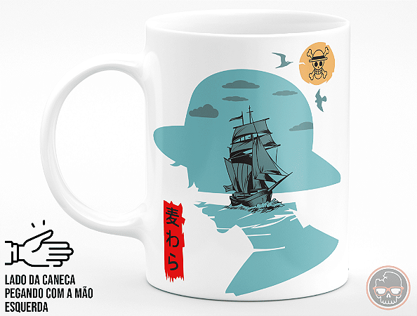Caneca One Piece + Porta Caneca Grátis