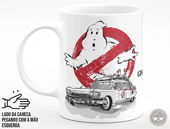 Caneca Cine Os Caça-Fantasmas + Porta Caneca Grátis