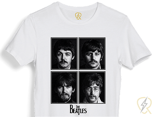 Camiseta The Beatles 100% ALGODÃO Fio 30.1 Penteado