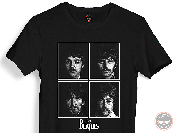 Camiseta MÚSICA The Beatles 100% ALGODÃO Fio 30.1 Penteado