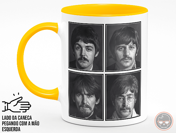 Caneca The Beatles + Porta Caneca Grátis