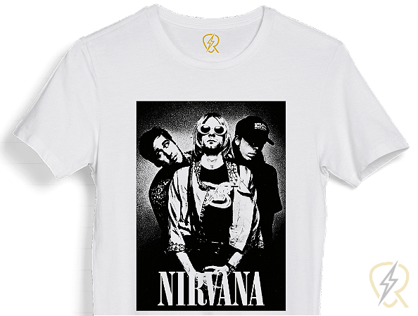 Camiseta MÚSICA Nirvana malha 100% ALGODÃO Fio 30.1 Penteado