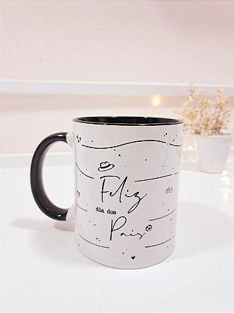 Caneca Color Interna e Alça Colorida Personalizada