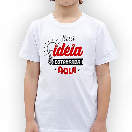 Camiseta de Poliéster Infantil Personalizada