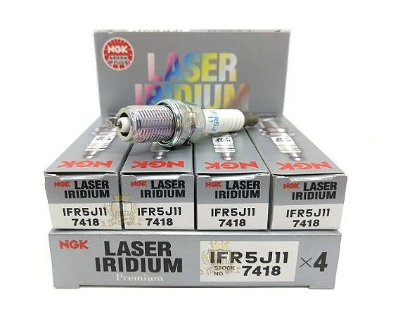 NGK IFR5J11 VELA DE IGNIÇÃO LASER IRIDIUM 4 VELAS - Rei da Ignicao