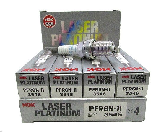 NGK PFR6N11 VELA DE IGNIÇÃO LASER PLATINUM 4 VELAS - Rei da Ignicao