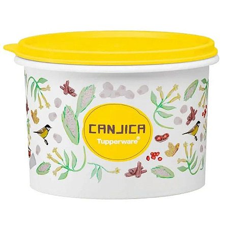 TUPPERWARE CAIXA CANJICA FLORAL 800G