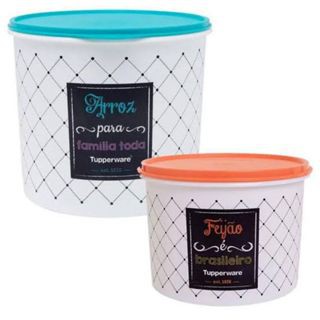 Tupperware Kit Caixa Arroz Plus 5kg + Feijão 2kg Bistro