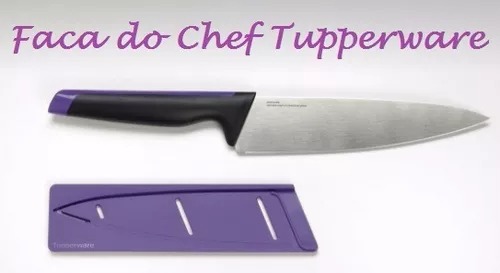Tupperware Faca do Chef Universal Series Preta e Roxa