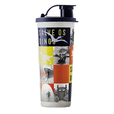 Tupperware Copo com Bico 470ml Jurassic World