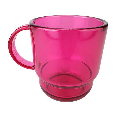 TUPPERWARE CANECA POLICARBONATO 265ML ROSA