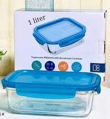 Tupperware PremiaGlass Travessa com Tampa 1 L Importada