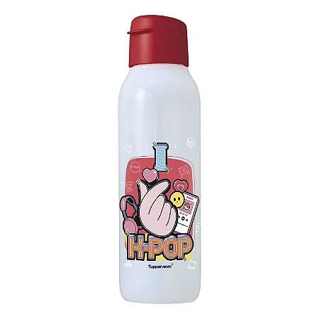 Tupperware Garrafa Eco Tupper Plus K-Pop Love 750ml