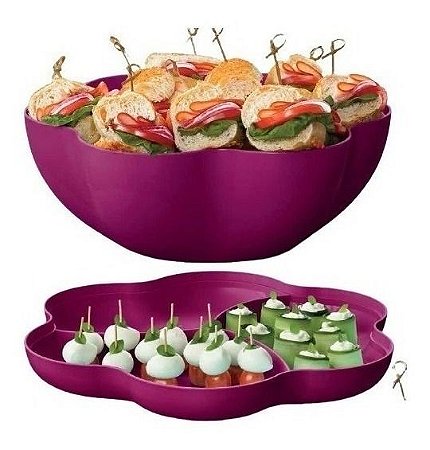 TUPPERWARE BIG TIGELA FLORESTA 5,6 LITROS ROSA