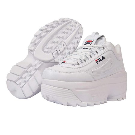 T nis Fila Disruptor ll Plataforma Branco estacaocalcados .br