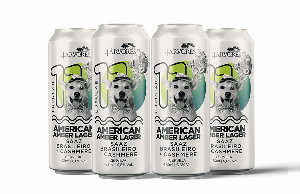 PACK 4 LUPULAB #011 - AMERICAN AMBER LAGER + Saaz Brasileiro + Cashmere
