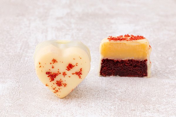 Coração de Brownie Red Velvet
