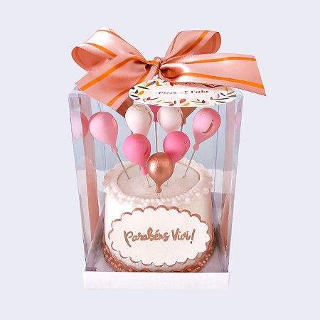 Mini Bolo Baloões 8cm