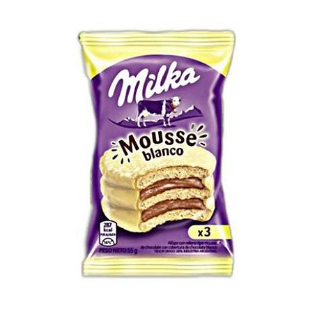 ALFAJOR MILKA MOUSSE TRIPLE BRANCO 55g