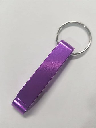 Chaveiro abridor de garrafas Tamaru Gourmet roxo - personalizável