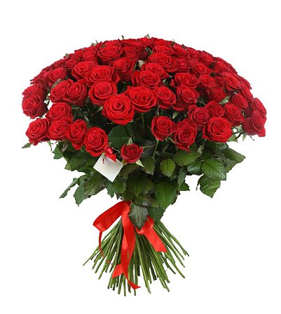 Buquê 100 Rosas Vermelhas