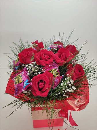 Box Rosas e Bombom