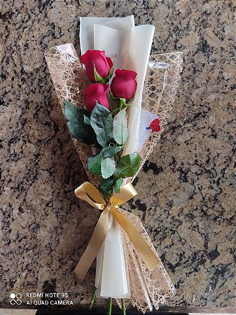 ramalhete 3 rosas