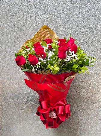 Buque 12 rosas classico