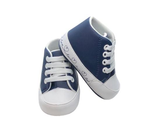 tenis cano alto azul marinho