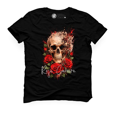 Camiseta Rosa Caveira