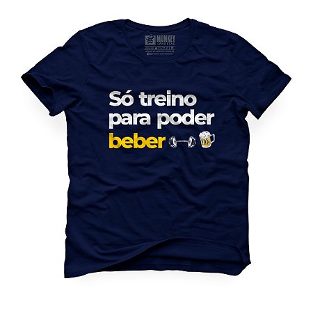 Camiseta Só Treino para Beber