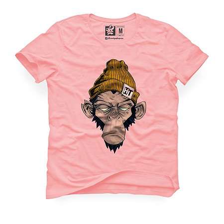 camisa com estampa de macaco
