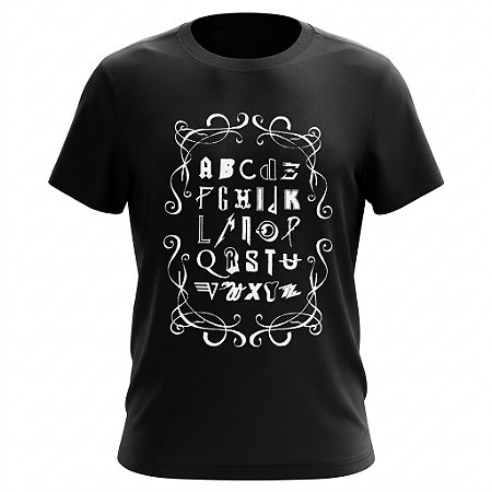 Camiseta Alfabeto Do Rock - Classic Bands Logo