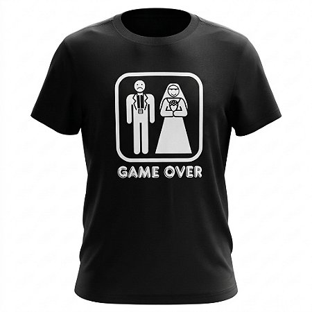 Camiseta Sátiras Game Over - Casamento