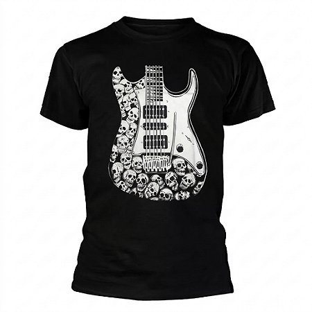 Camiseta Instrumentos - Guitarra & Skulls