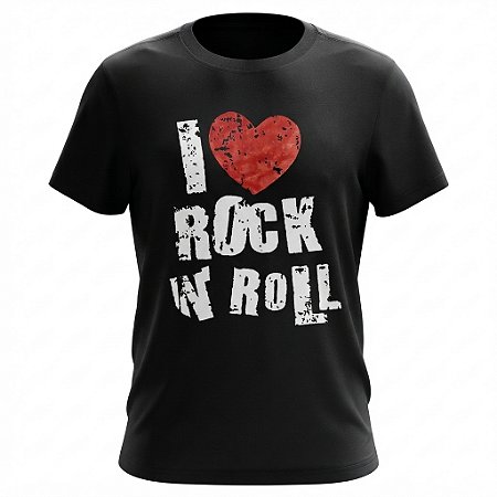 Camiseta I Love Rock 'n' Roll