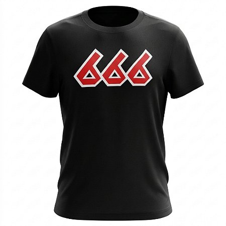 Camiseta Ocultismo - 666 The Number Of The Beast