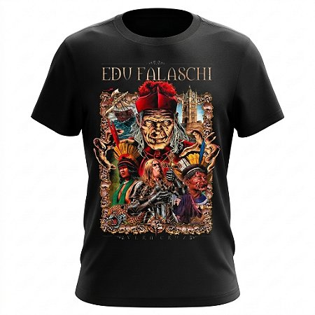 Camiseta Angra - Edu Falaschi - Bispo Negro