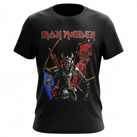 Camiseta Iron Maiden - Senjutsu Flag