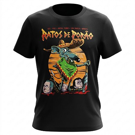 Camiseta Ratos de Porão - Metal Punk Est. 1981