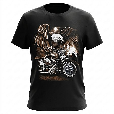 Camiseta Motocicleta - Águia