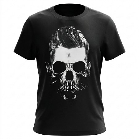 Camiseta Skull - Barba e Topete