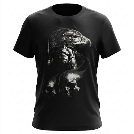Camiseta Skull - Guerreiro & Aguia