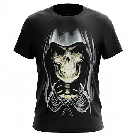 Camiseta Skull - Morte com Capuz