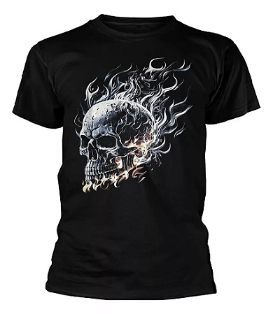 Camiseta Skull - Caveira & Fogo