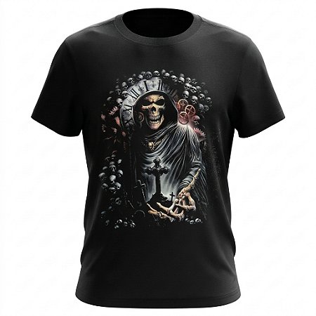 Camiseta Skull - Relógio
