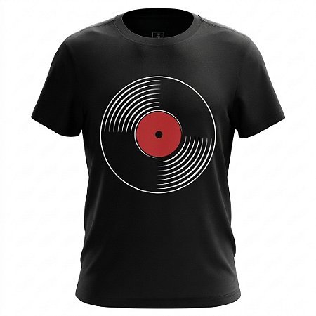 Camiseta Música - Disco Vinil