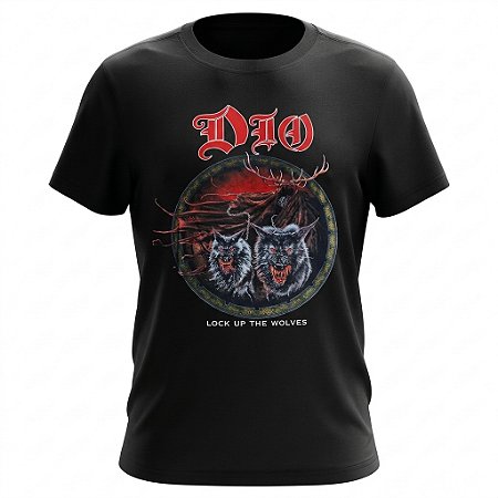 Camiseta Dio - Lock Up The Wolves