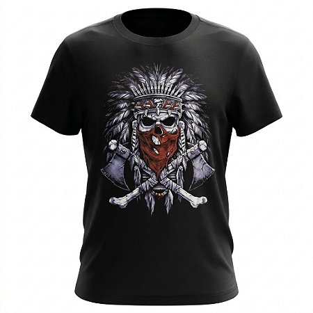 Camiseta Skull - Indio Americano
