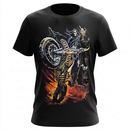 Camiseta Skull - Morte & Moto